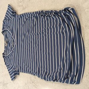 Maternity Full Moon M striped v-neck